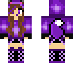 purple wolf girl