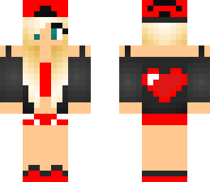 red heart girl