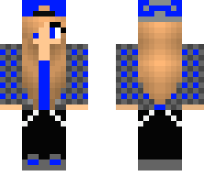 blue skater girl
