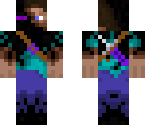 ender steve with a sword