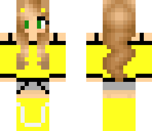yellow kitty cat girl