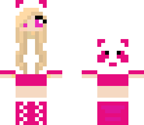 pretty pink panda girl the second