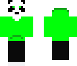green hoodie panda