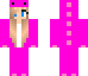 pink dino girl