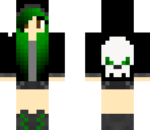 green emo chick