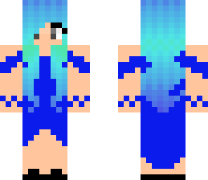 blue dress