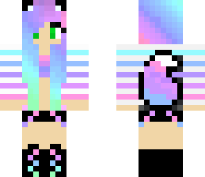 rainbow fox girl