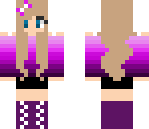 purple bow girl