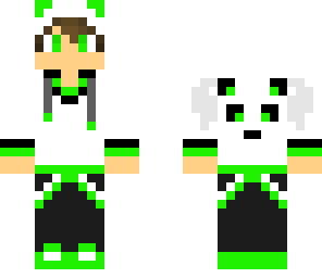 green panda guy