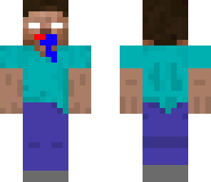 drooling mustache herobrine