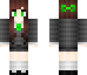 green school girl