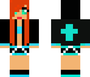 black and blue girl