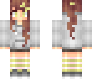 yellow hoodie girl
