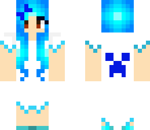 blue hair wedding