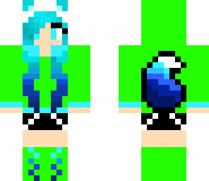 blue fox haired girl