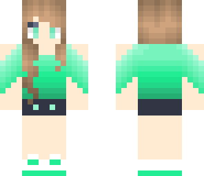 green flower crown girl