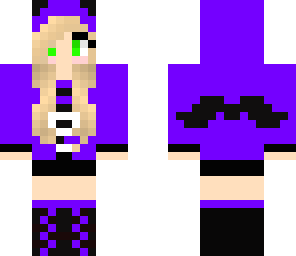 purple mustache
