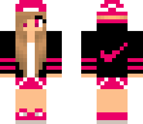 pink nike girl