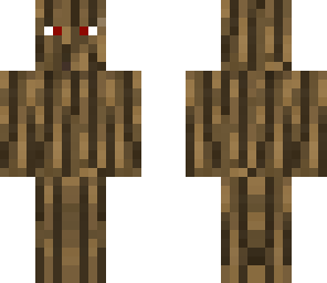 wood man with eyes
