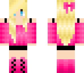 pink and blonde girl