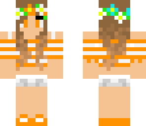 orange summer girl