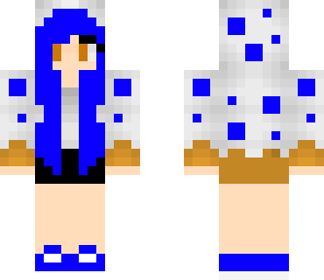 blue cake girl
