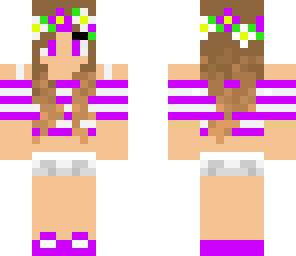 purple summer girl
