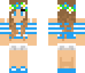light blue summer girl