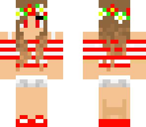 red summer girl