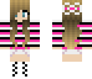 pink back and white