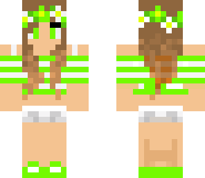 green summer girl