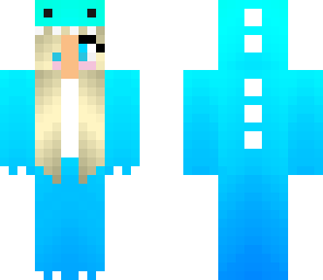 blonde blue ombre dinosaur