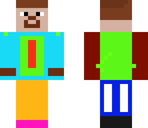 multi colored steve