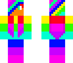 pretty rainbow girl