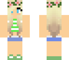 green flower girl