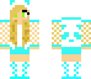 blue blonde panda