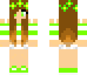 cute green girl