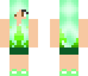 emrald green girl