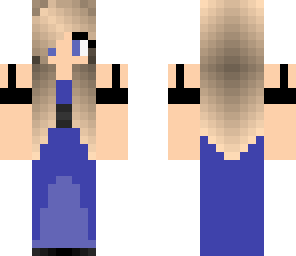 blue dress girl