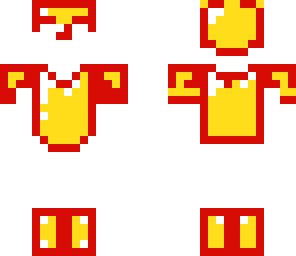 red and gold armor