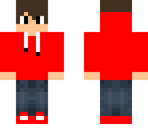 red teen hoodie