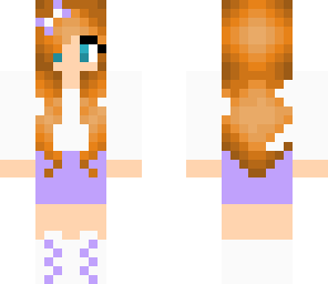 purple ginger girl