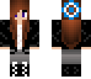 girl with black jacket and hat