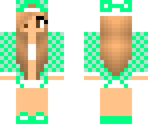 green checkerboard girl