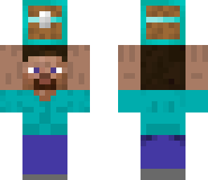 i new i steve holding a chest i new i