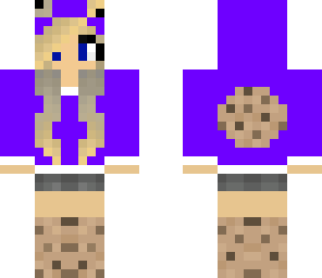 purple cookie monster girl