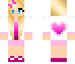 pink heart girl