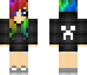 edited rainbow scene girl
