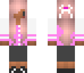 girl with pink hair
