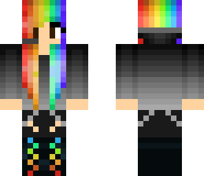 rainbow girl edit by rainbowberry